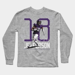 Justin Jefferson Minnesota Bold Number Long Sleeve T-Shirt